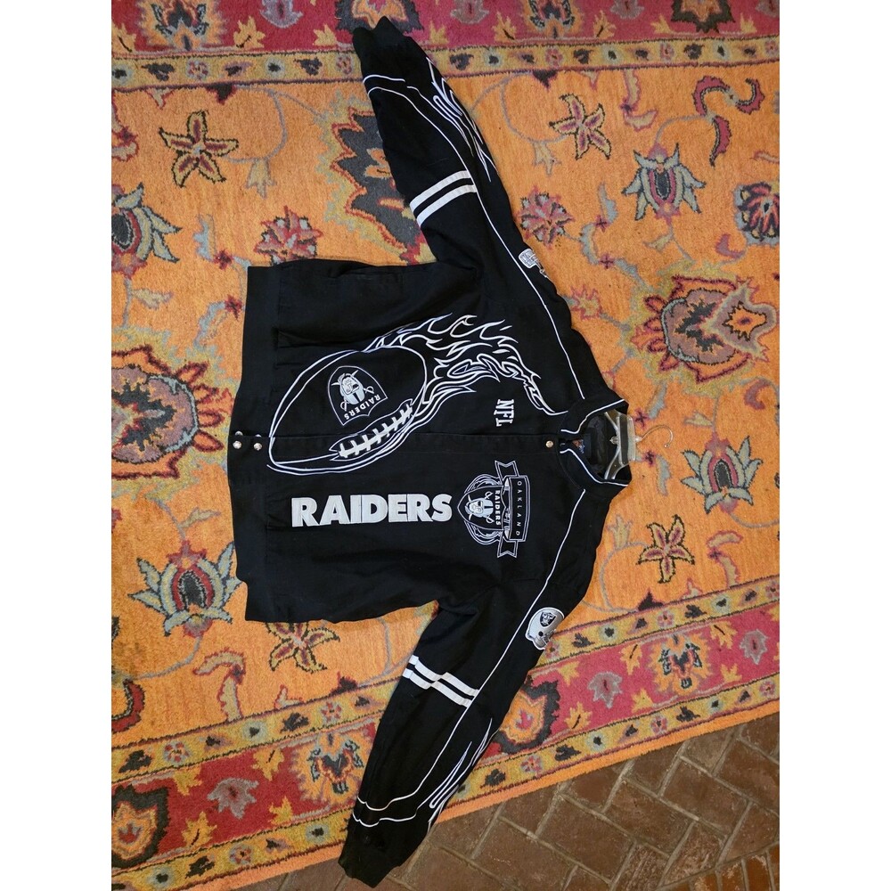 Vintage Oakland Raiders NFL Jacket – Men’s 5XL Big & Tall EUC